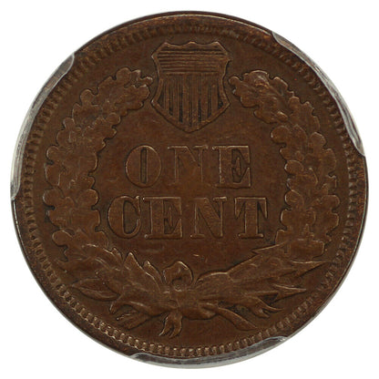 1869 1C PCGS Fine 15 - Indian Cent - Scarce Date