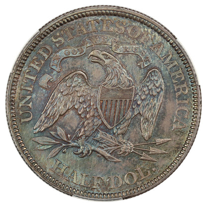 1867 50C CACG MS66 ex: D.L. Hansen - Liberty Seated Half Dollar