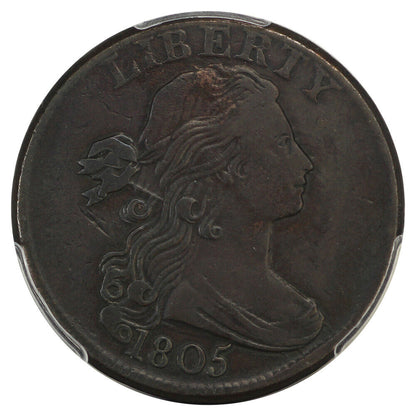 1805 1C PCGS VF35 - Draped Bust Cent