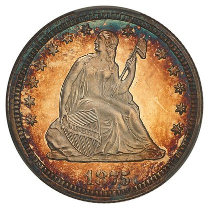 1875 25C CACG PR65DCAM ex: D.L. Hansen - Liberty Seated Quarter