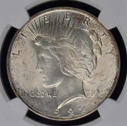 1922 Peace Dollar S$1 NGC MS67