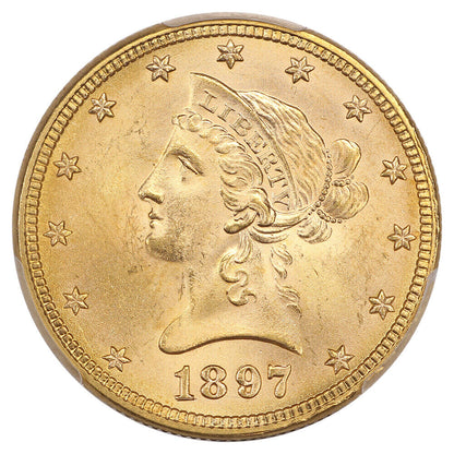 1897 $10 PCGS MS66 ex: D.L. Hansen