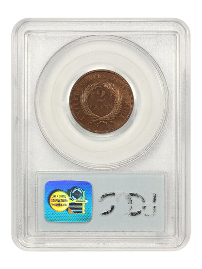 1873 2C PCGS PR65RB (Closed 3)