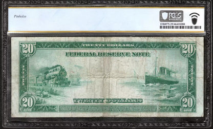 1914 $20 FEDERAL RESERVE STAR NOTE FR.991A* CHICAGO PCGS VF 25 VERY FINE (532*)