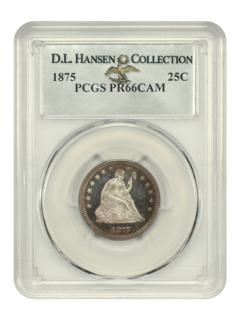 1875 25C PCGS PR66CAM