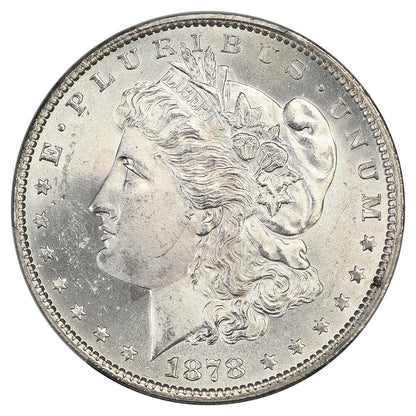 1878 7TF $1 PCGS MS63 (Reverse of 1879) - Morgan Dollar