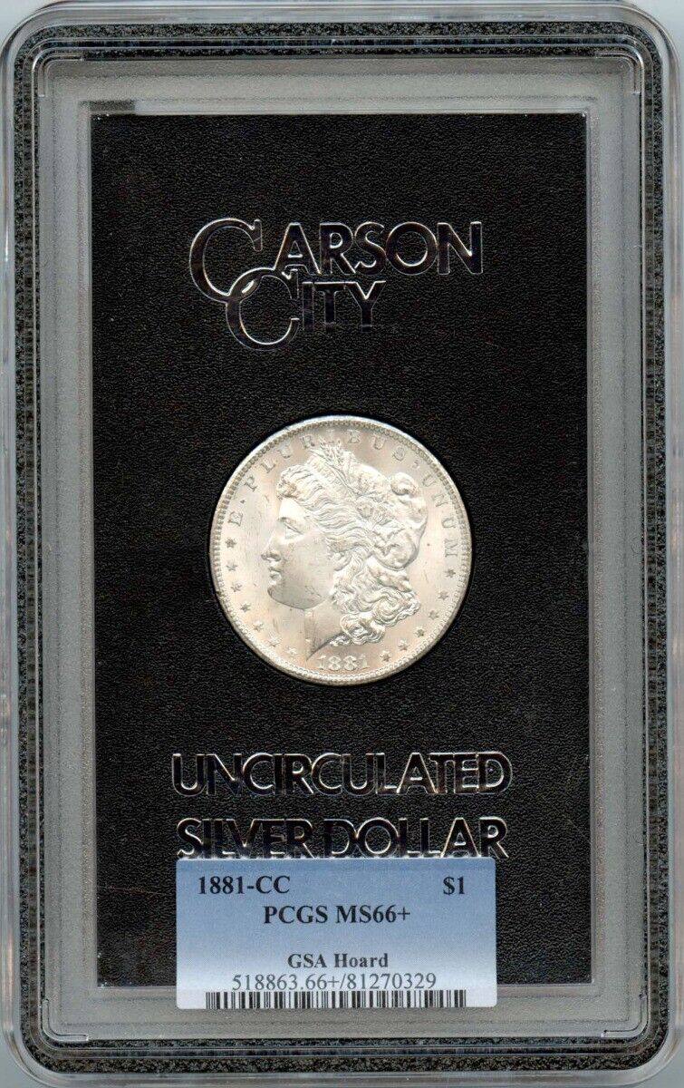 1881-CC Morgan Dollar GSA HOARD S$1 PCGS MS66+