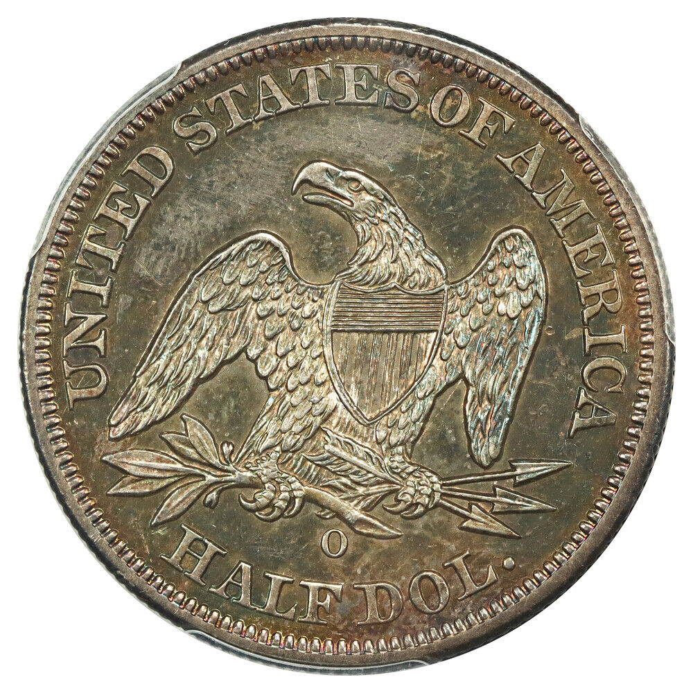 1852-O 50C PCGS MS63 ex: D.L. Hansen