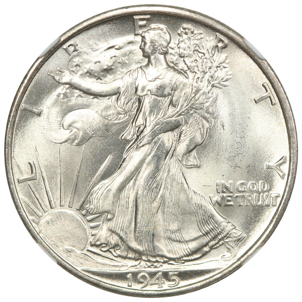 1945-S 50C NGC MS66 - Walking Liberty Half Dollar