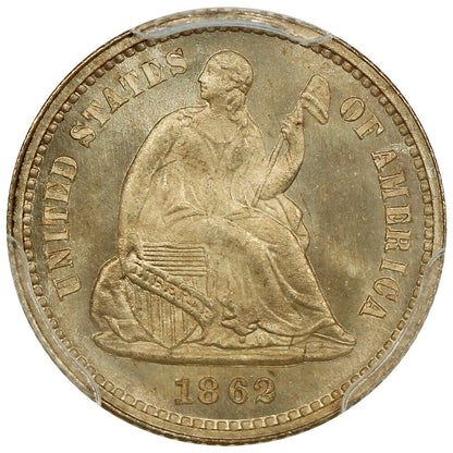 1862 H10C PCGS MS68 ex: D.L. Hansen