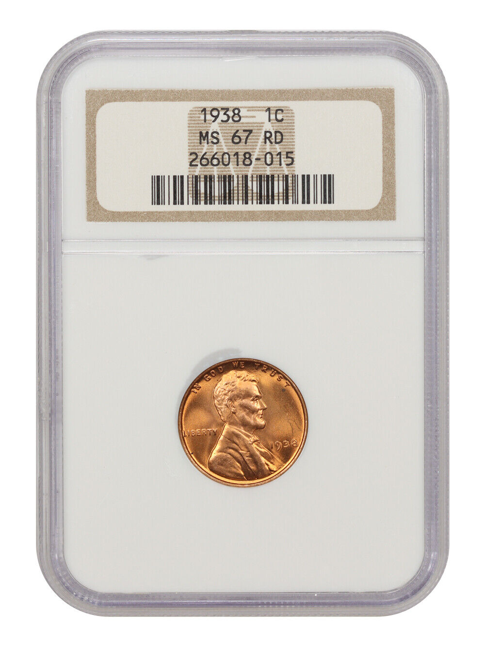 1938 1C NGC MS67RD