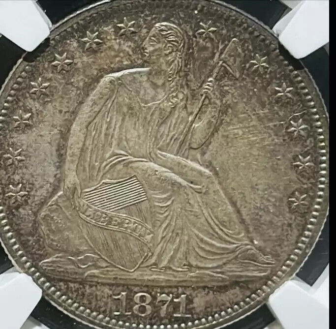 1871 P Half Dollars Liberty Seated NGC PF-64 960 Mintage!