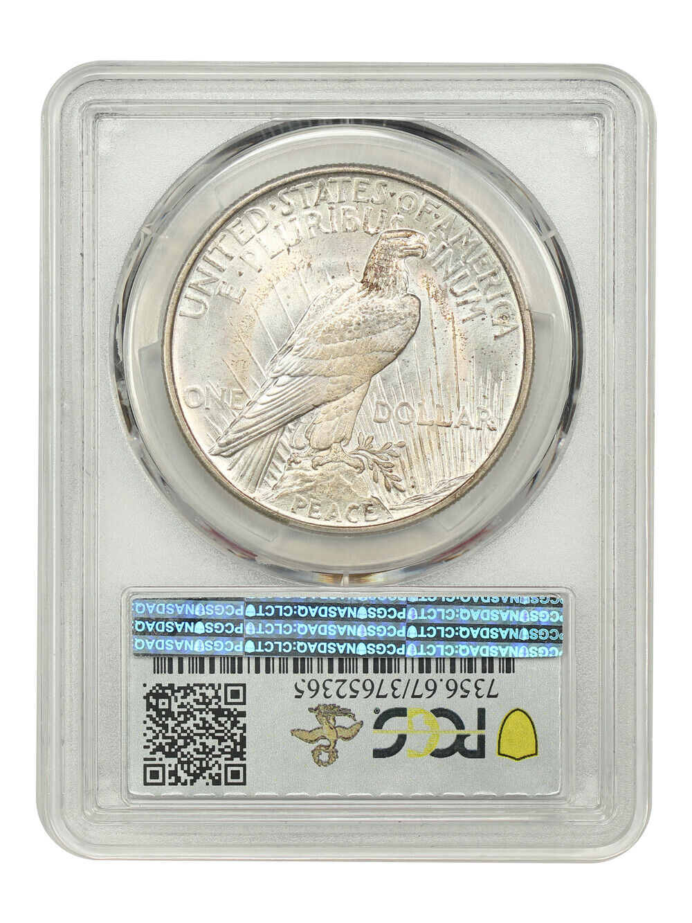 1921 $1 PCGS MS67 (High Relief) ex: D.L. Hansen/Linda Gail