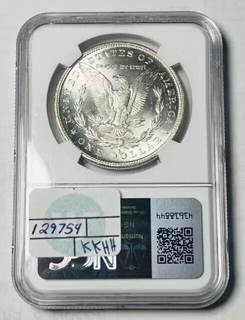 1886 S Morgan Silver Dollar NGC MS-66 Sight White