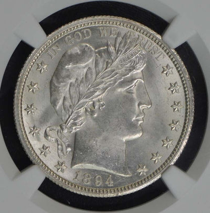 1894-O Barber Half Dollar 50C NGC MS65