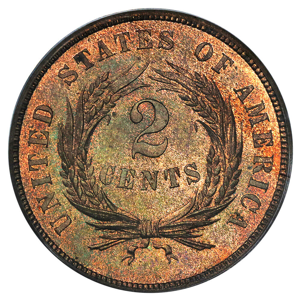 1873 2C PCGS PR65RB (Closed 3)