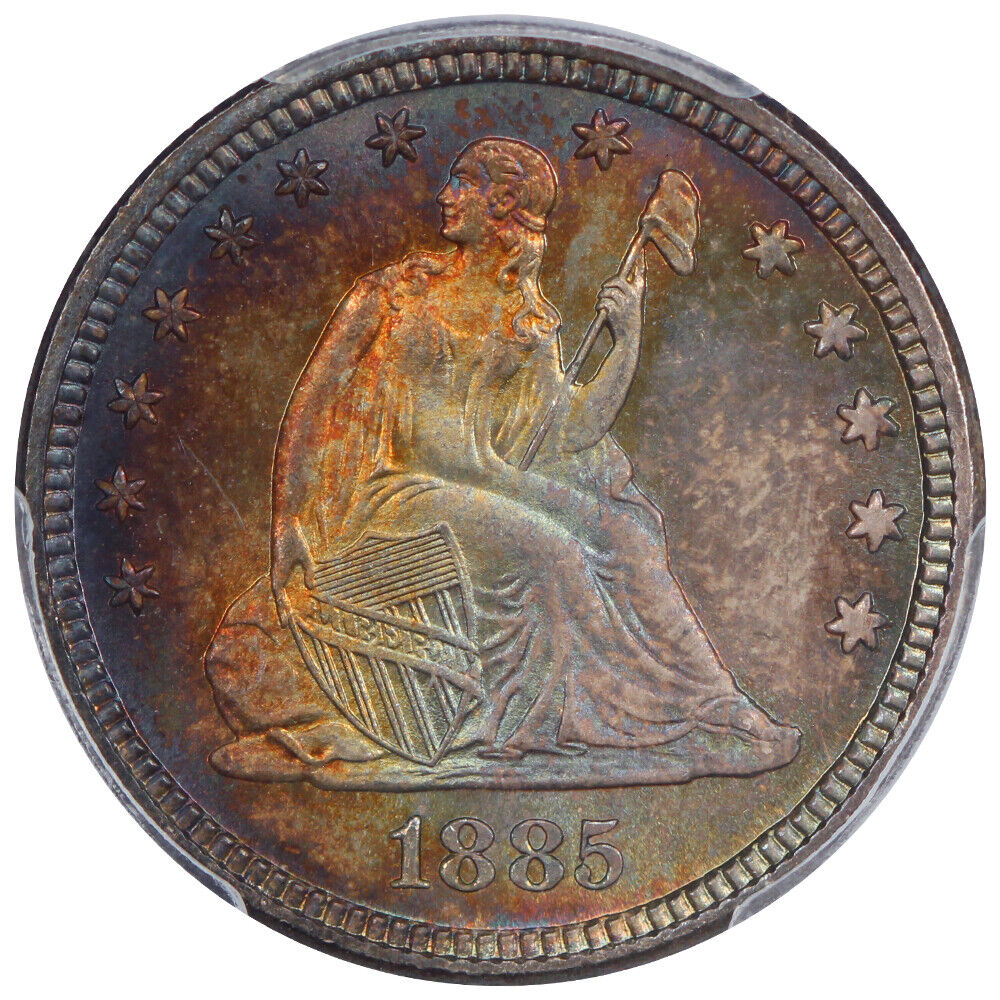 1885 25C PCGS/CAC MS67 ex: D.L. Hansen