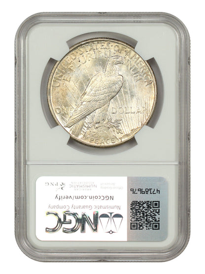 1921 $1 High Relief NGC MS64 - Peace Dollar - Scarce First Year Issue