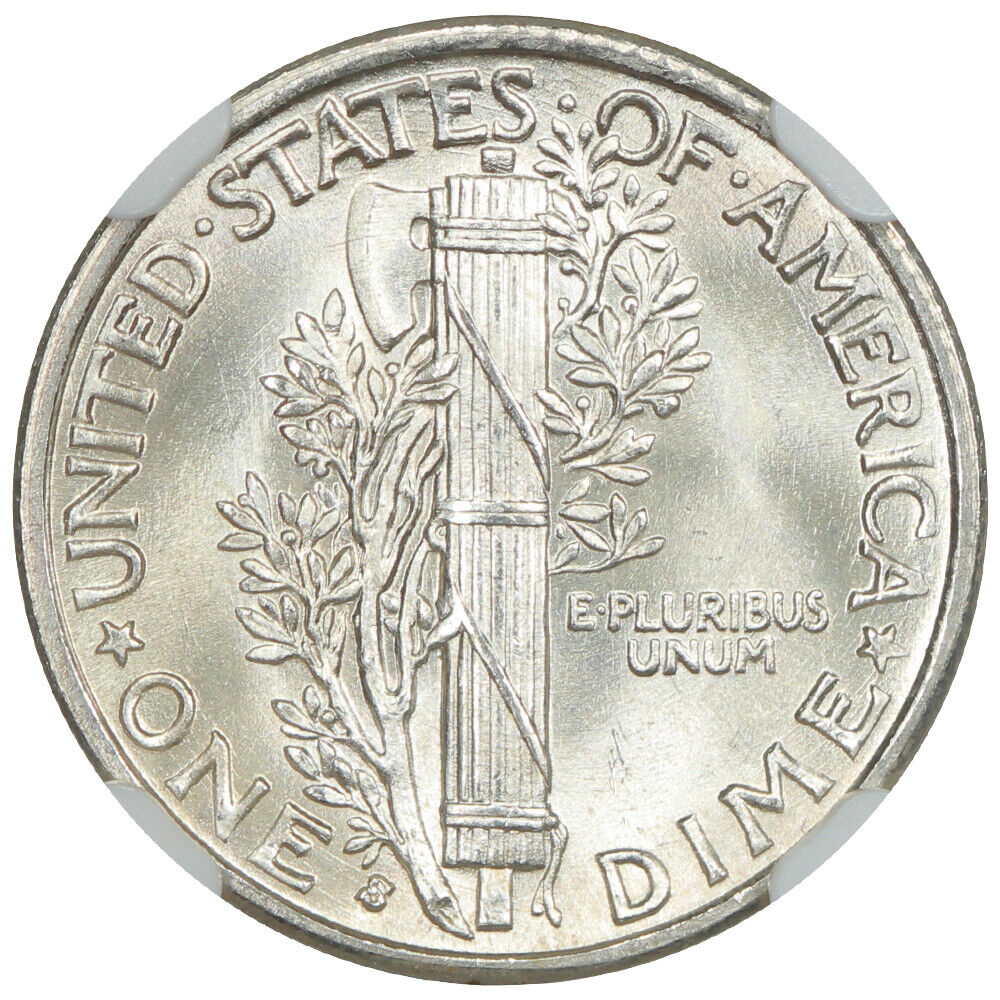 1936-S 10C NGC MS67FB - Mercury Dime