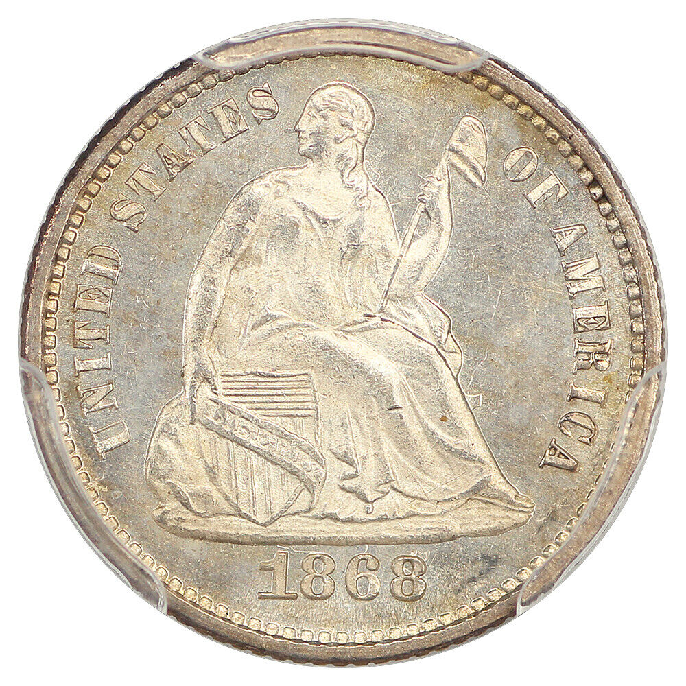 1868 H10C PCGS MS65 ex: D.L. Hansen