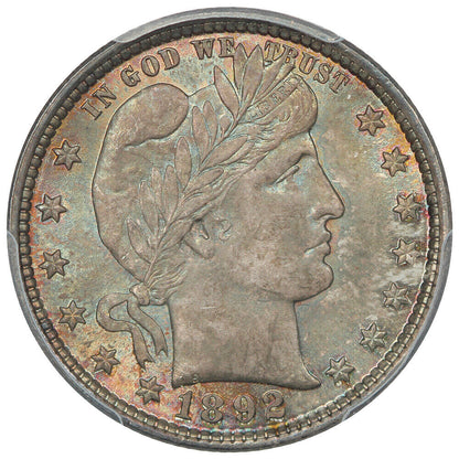 1892 25C PCGS MS66+ - Barber Quarter - Popular First Year Issue