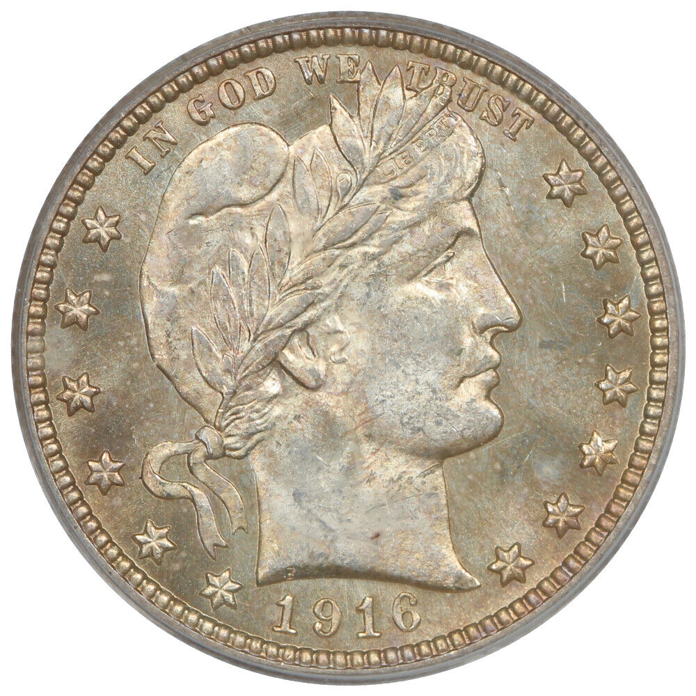 1916-D 25C PCGS MS65 - Barber Quarter