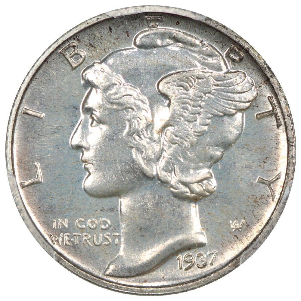 1937 10C PCGS PR67 - Mercury Dime