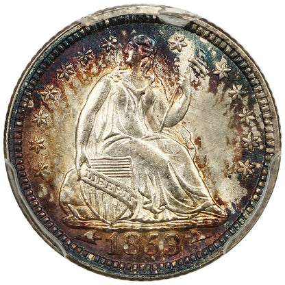 1853 H10c PCGS MS66 (Arrows) ex: D.L. Hansen