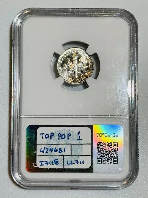 1951 S Dimes Roosevelt NGC MS-66 FT PL PROOF LIKE-TOP POP