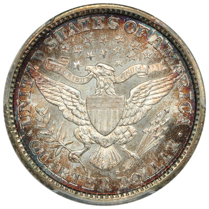 1895-S 25C PCGS/CAC MS66+ ex: D.L. Hansen - Barber Quarter