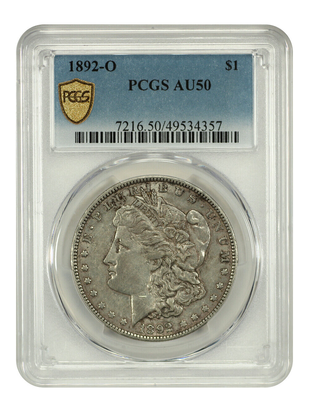 1892-O $1 PCGS AU50 - Morgan Dollar