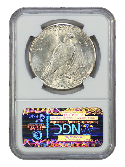 1928 $1 NGC MS63 - Peace Dollar - Lowest Mintage Date in the Series