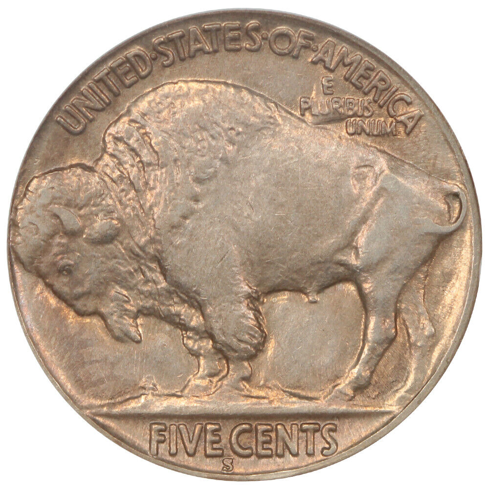 1920-S 5C NGC AU58 - Buffalo Nickel