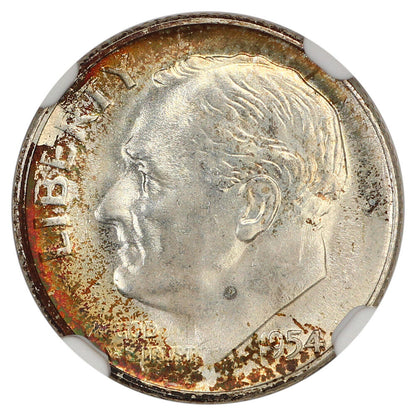 1954-S 10C NGC MS67 - Roosevelt Dime