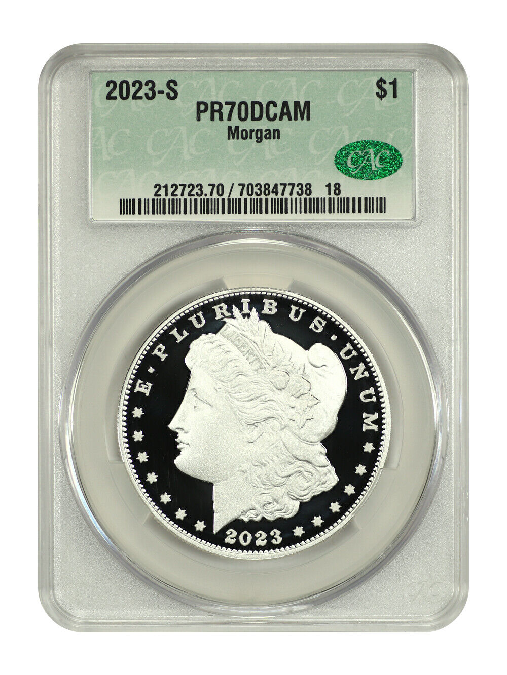 2023-S $1 Morgan Dollar CACG PR70DCAM - $1 (Silver)