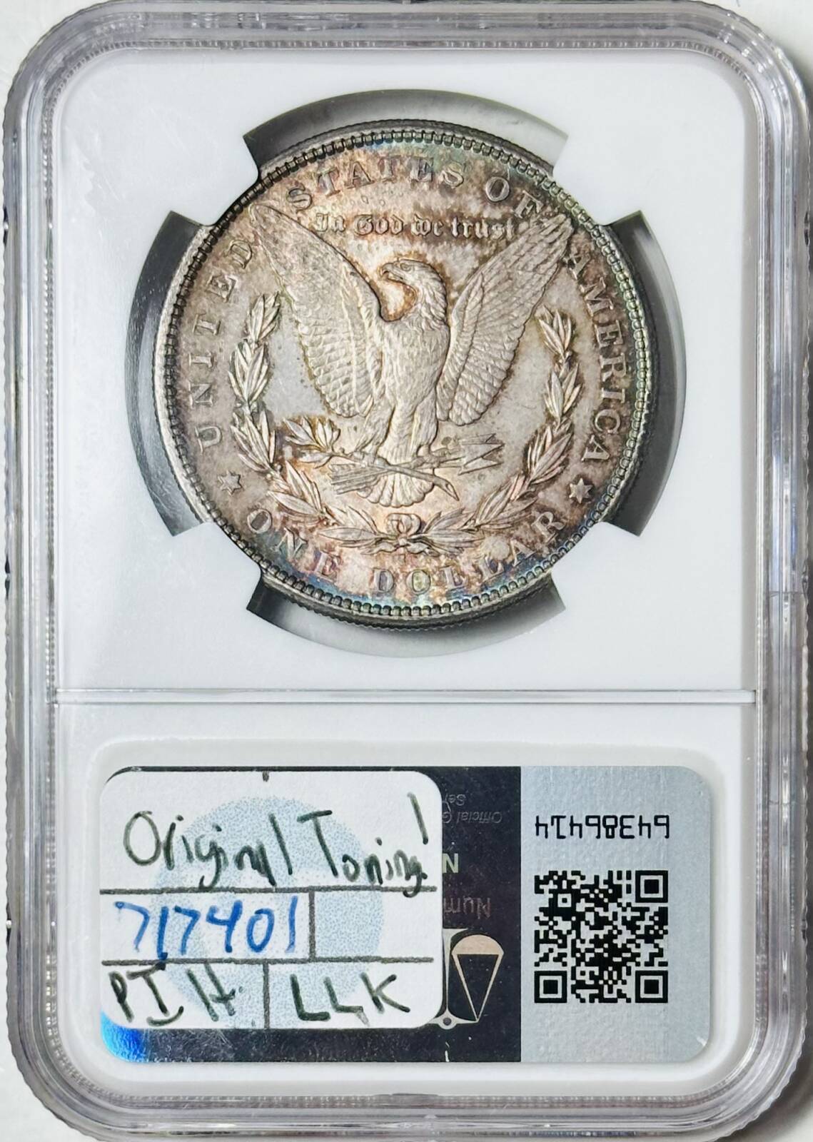 1881 S Morgan Silver Dollar NGC MS-65 Rainbow Toning