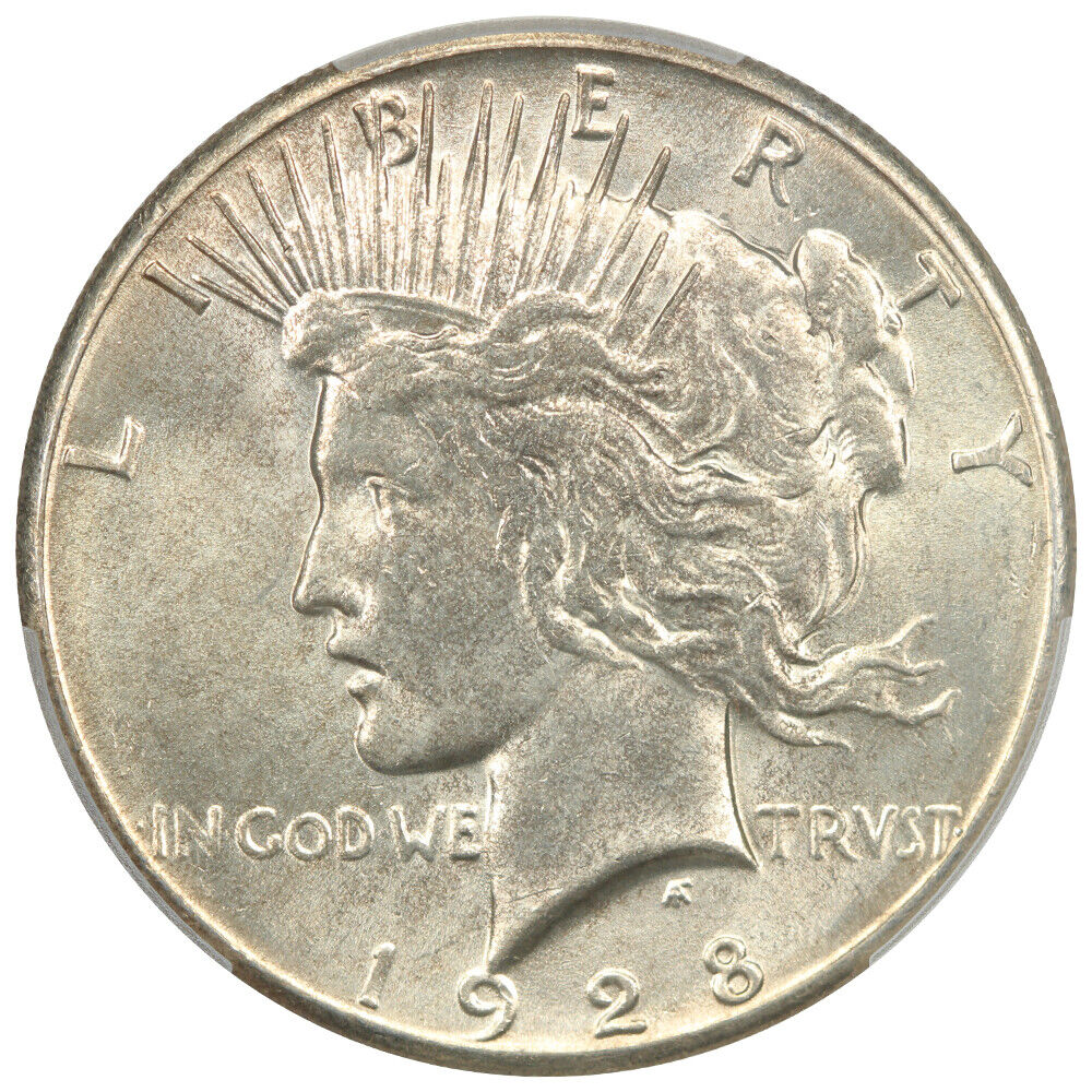 1928 $1 PCGS MS63 - Peace Dollar - Lowest Mintage Date in the Series