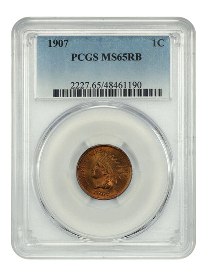 1907 1C PCGS MS65RB