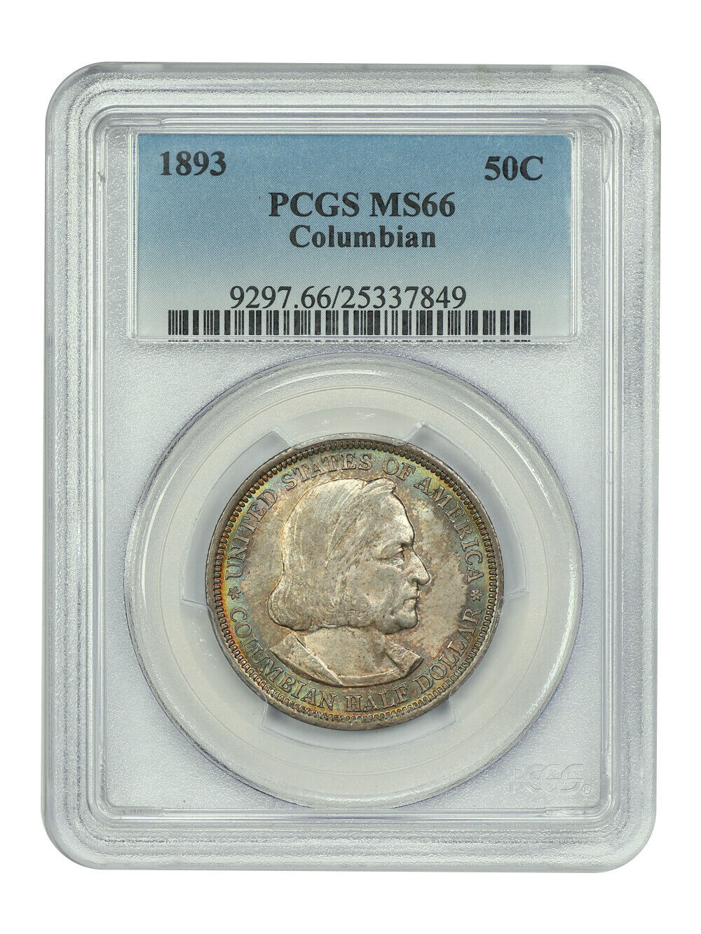 1893 50C Columbian PCGS MS66 - Classic Silver Commemorative