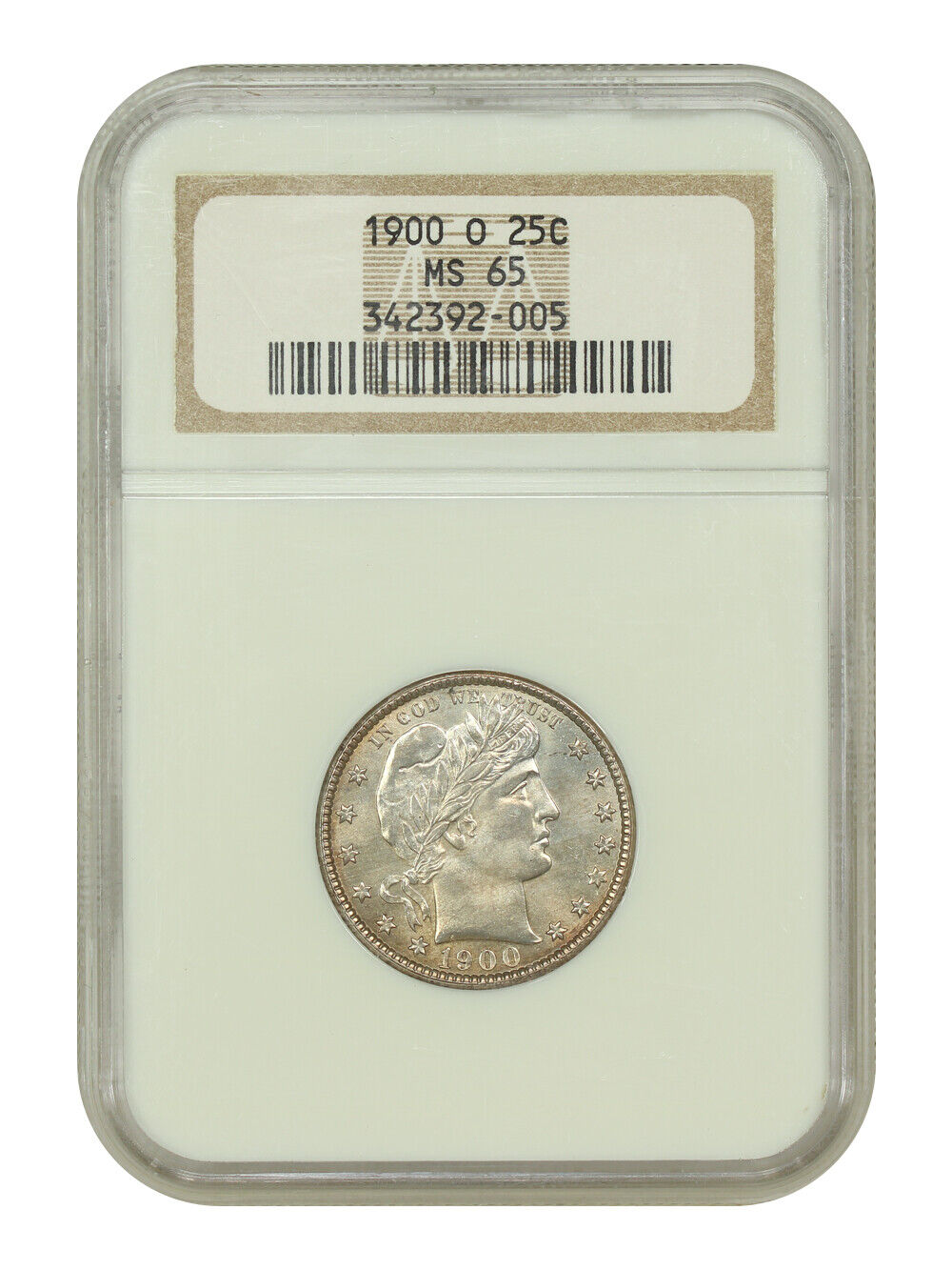 1900-O 25C NGC MS65 - Barber Quarter