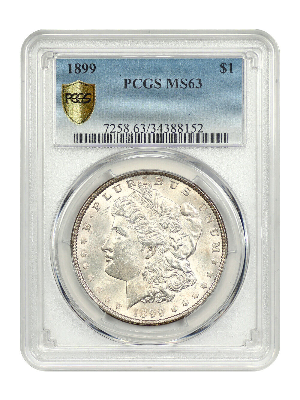 1899 $1 PCGS MS63