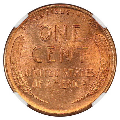 1944-S 1C NGC/CAC MS67+RD - Lincoln Cent (Wheat Reverse)