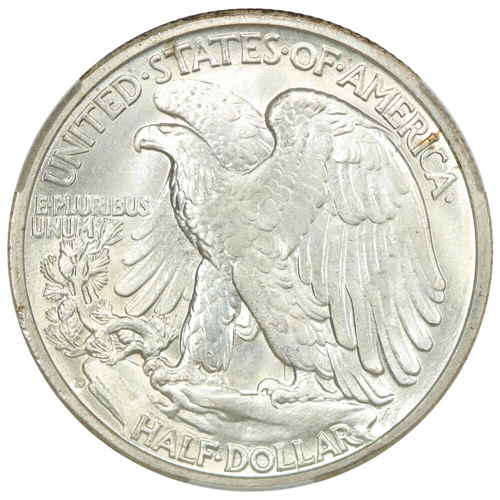 1941-D 50C CACG MS67 - Walking Liberty Half Dollar