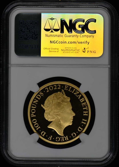 2022 G.Britain London First Day of Issue G100P NGC PR70DCAM