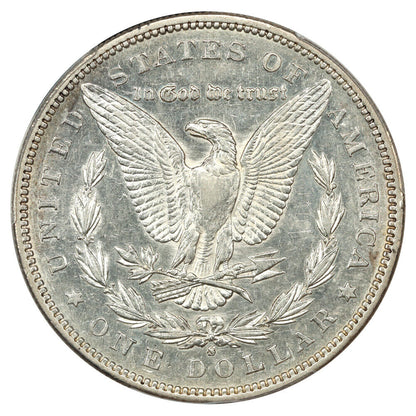 1892-S $1 PCGS AU53 - Morgan Dollar - Key Date Morgan Dollar