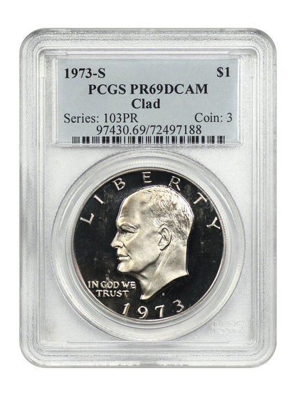 1973-S $1 Clad PCGS PR69DCAM