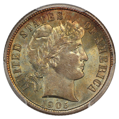 1905 10C PCGS MS66 ex: D.L. Hansen