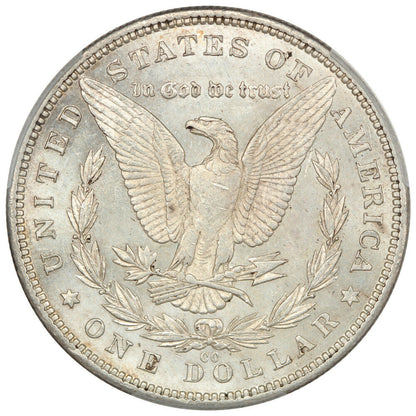 1890-CC $1 PCGS AU58 - Morgan Dollar - Popular, Scarce Carson City Morgan