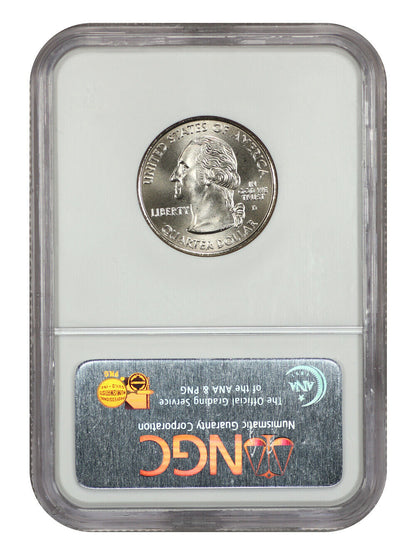 2005-D 25C Kansas NGC SP69 (Satin Finish) - Washington 50 States Quarters