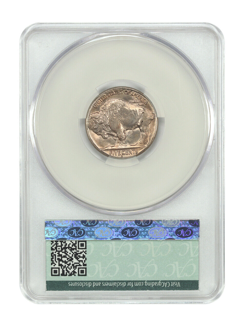 1937-S 5C CACG MS66 - Buffalo Nickel